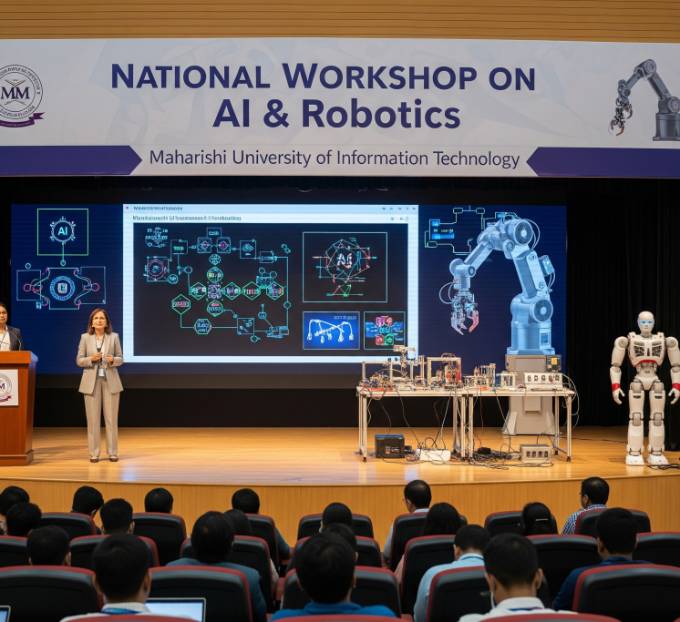 AI generated image of diverse students collaborating on a global project